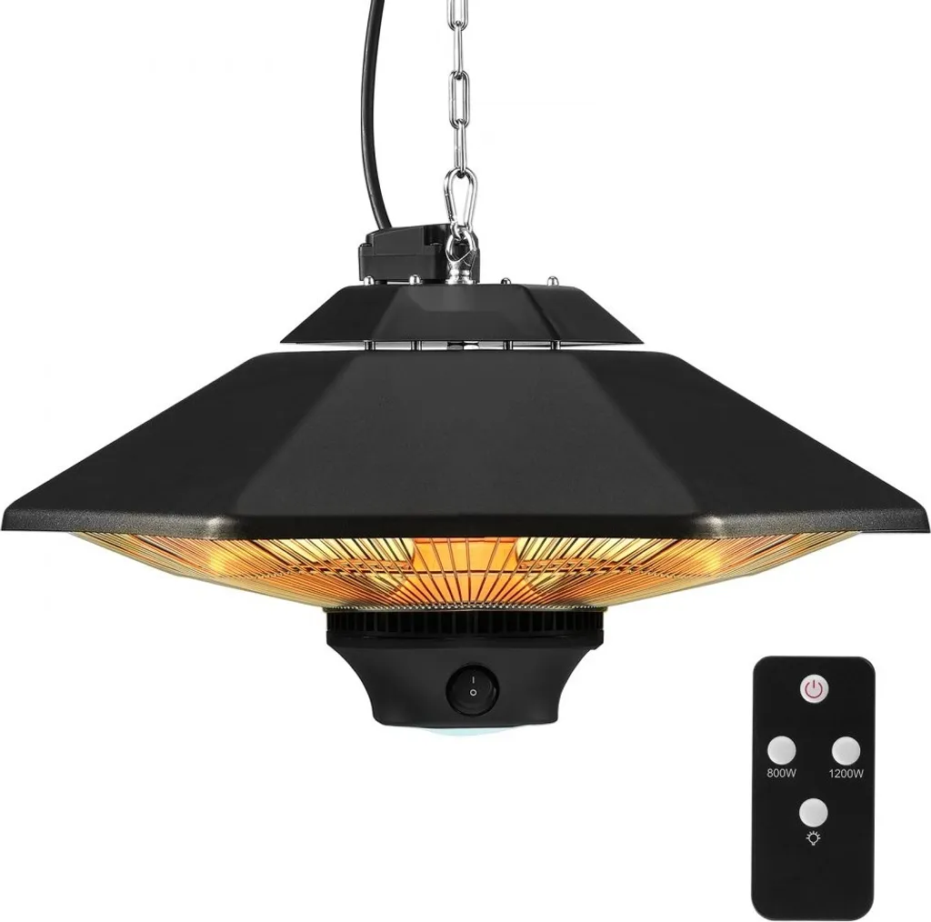 Chauffage infrarouge 2000W économe IP34 Technologie Carbonne Silencieux