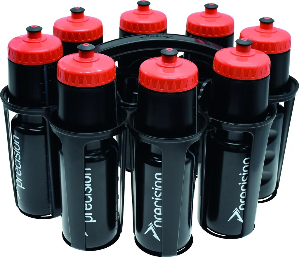 Porte-bidons Precision ovale robuste avec 8 bidons sportifs 750 ml