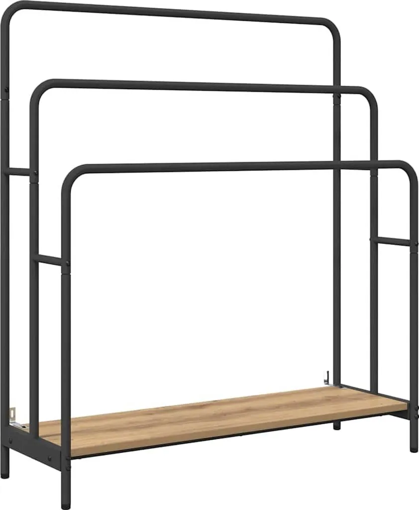 Appendiabiti Moderno vidaXL 90cm Rovere Artigianale - Arredo Ingresso