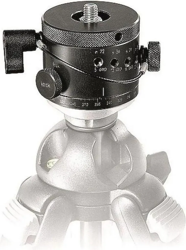 Manfrotto 300N Tête Panoramique Graduée avec Sélecteur de Rotation
