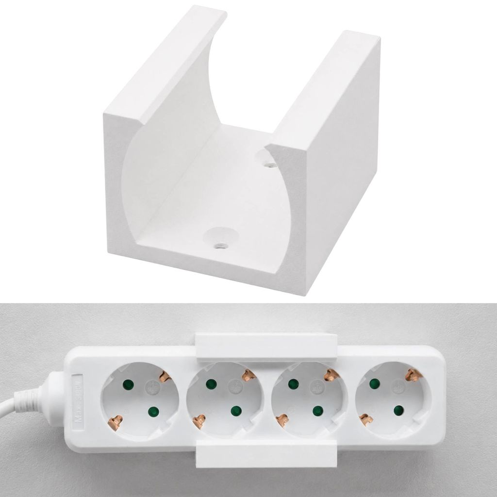 Wandhalterung Steckdosenleiste Universal Steckdosenhalter Produktbild 