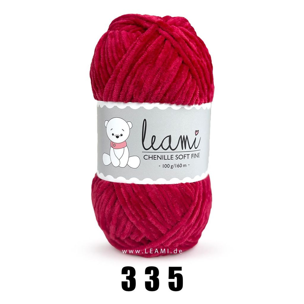 LEAMI Chenille Soft FINE (100g/160m)  335 beere