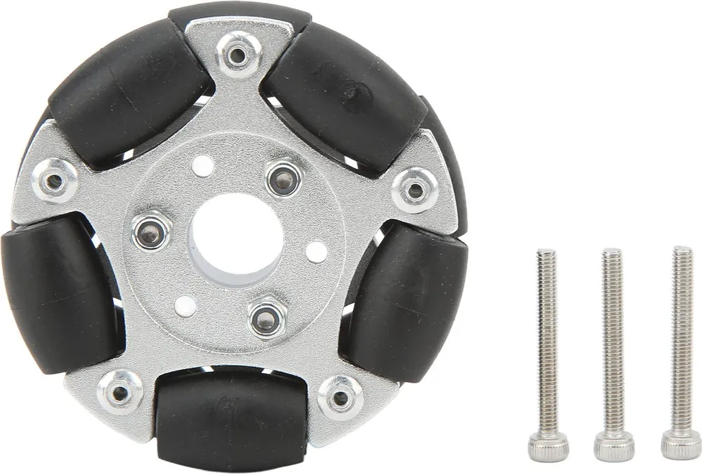 Roue omnidirectionnelle 60mm anti-blocage en alliage d'aluminium