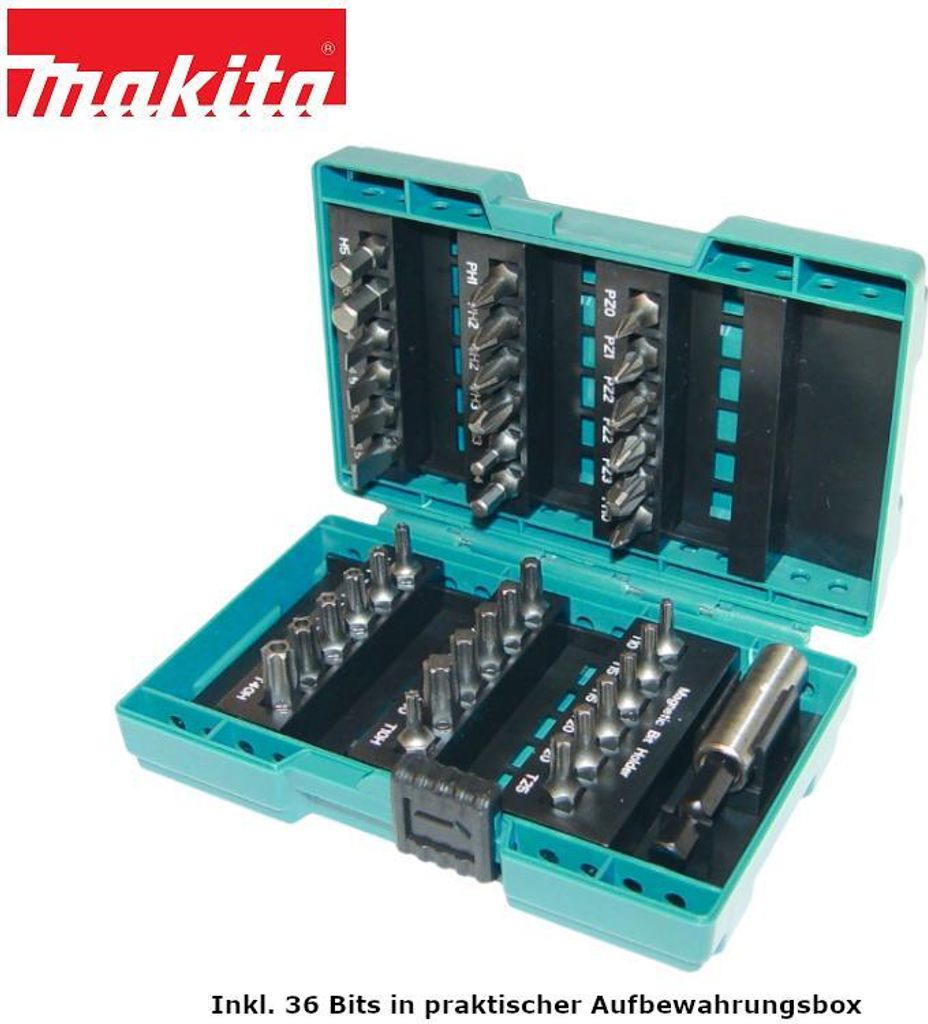 Makita Bohrer-Bit-Set 66-tlg Steckschlüssel Metall Holz Produktbild 12