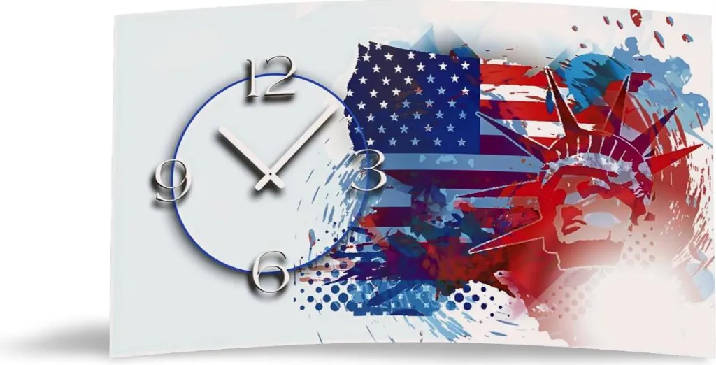 Orologio da Parete American Dream DIXTIME 3D-0376 - Design Moderno Silenzioso