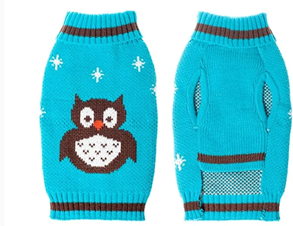 Vestiti per Animali Il Gufo Jumper: Maglioncino Natale Cane e Gatto XS - 6