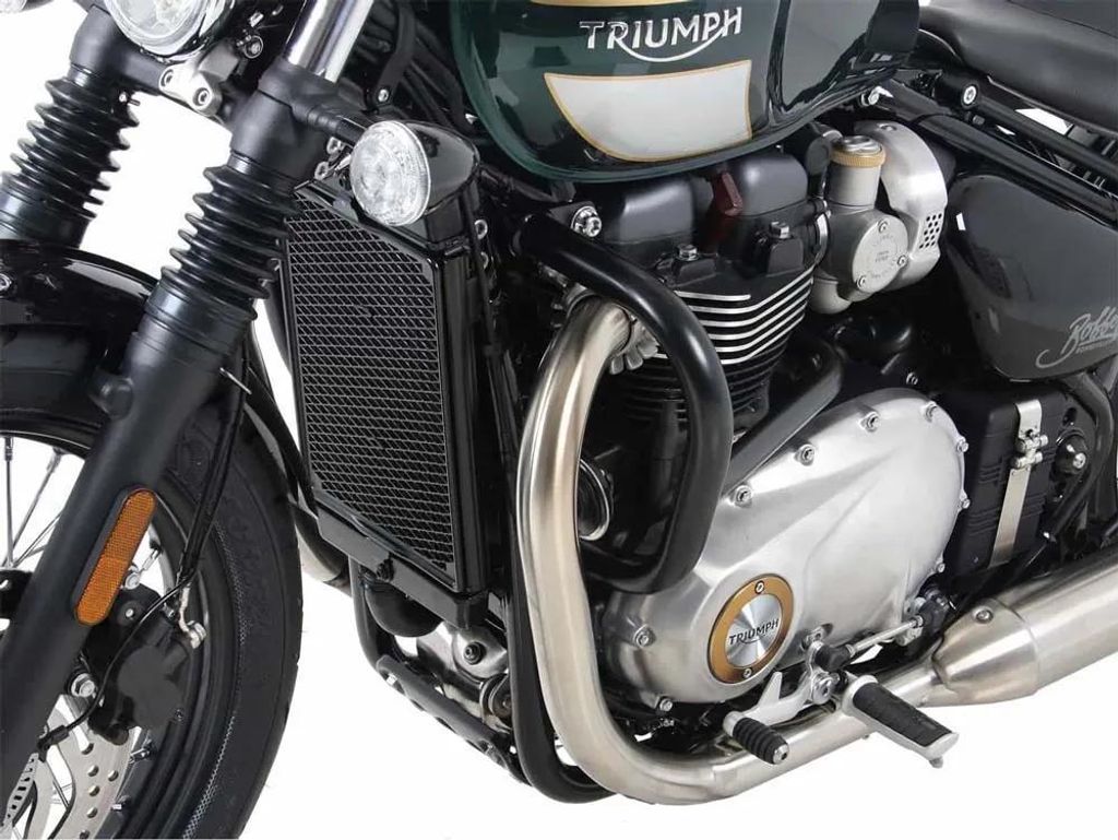 Hepco Becker Triumph Bonneville Bobber 2017 Rohrförmiger Motorschutz Silber Silber One Size
