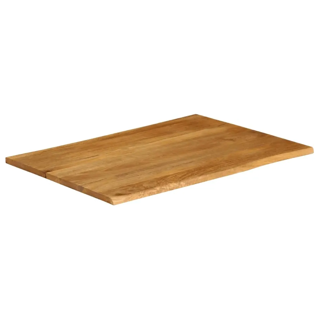 Piano per Tavolo in Legno di Mango Massello 90x80 SYFAX Bordi Vivi