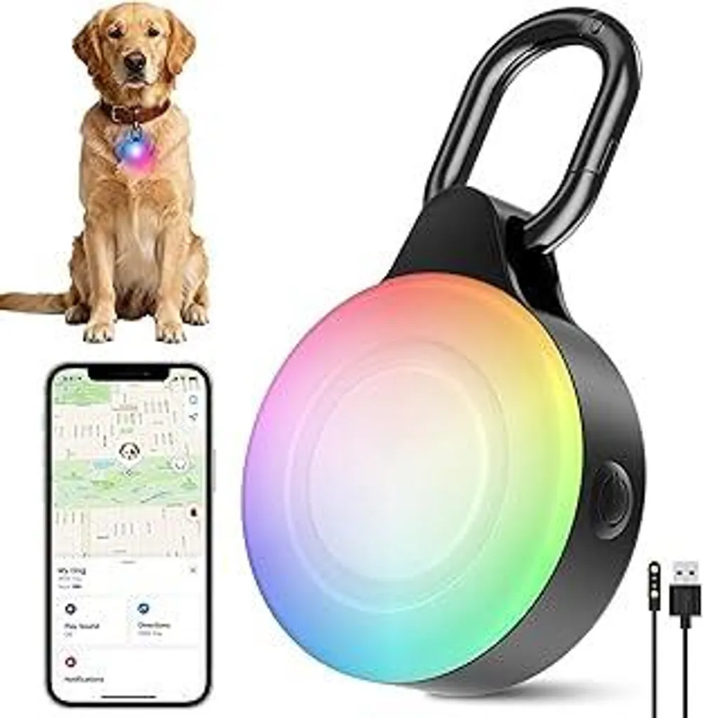 Luce LED Localizzatore Cane Apple Find My - IP68 Senza Abbonamento iOS