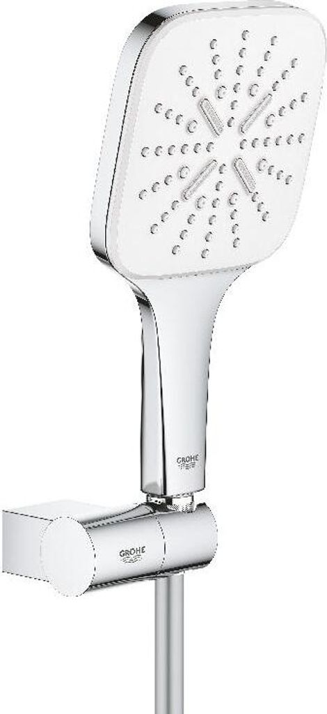 GROHE 26588LS0, Handduschbrause mit Kopf, Weiß, Chrom, Wand, 9,5 l/min, Deutschland