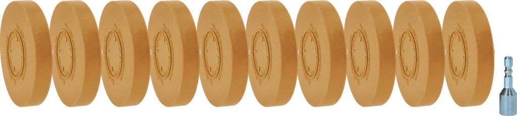 KS Tools Gummi-Radierteller, 88mm, 10er Pack, 515.5486