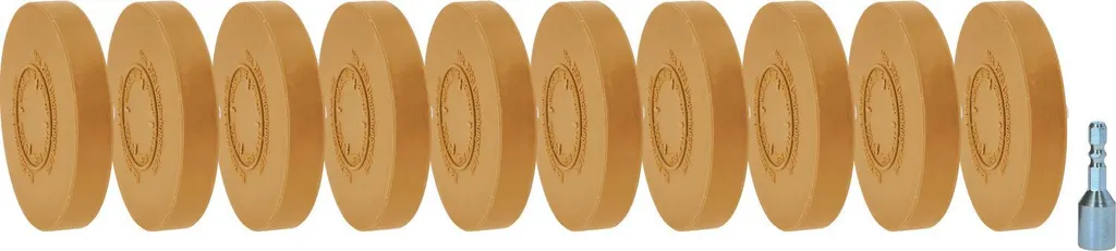 Disque gomme 88mm en caoutchouc KS-Tools haute performance - 10 unités