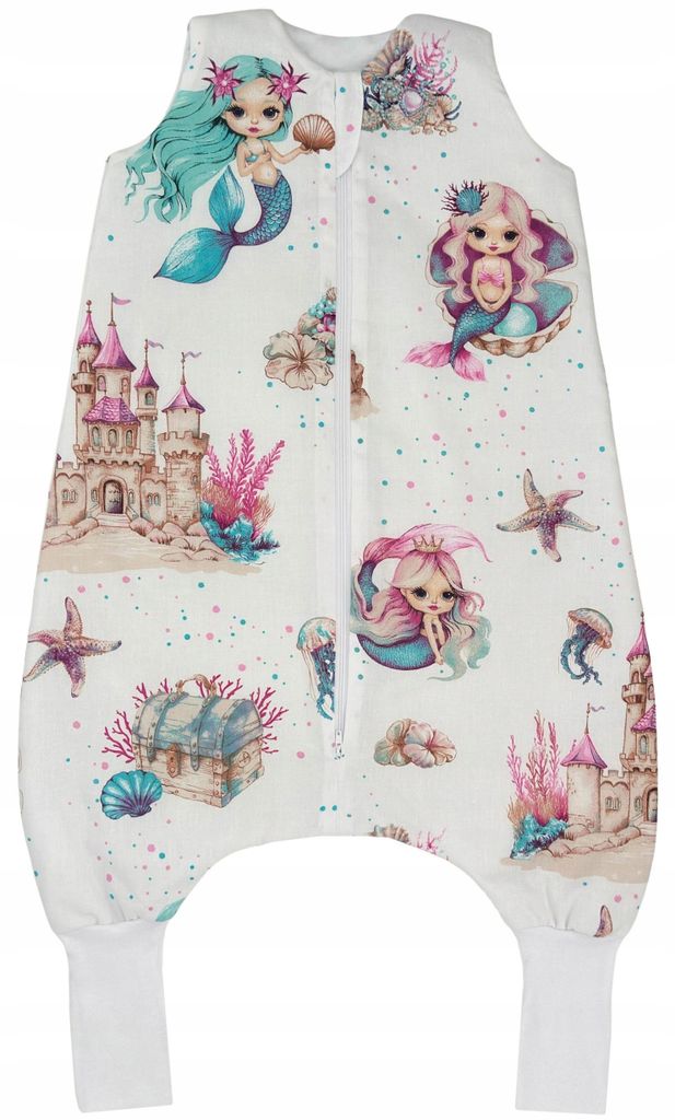 Sommer Babyschlafsack mit Füßen und Socken 0.5 TOG 100% Baumwolle L 110-122