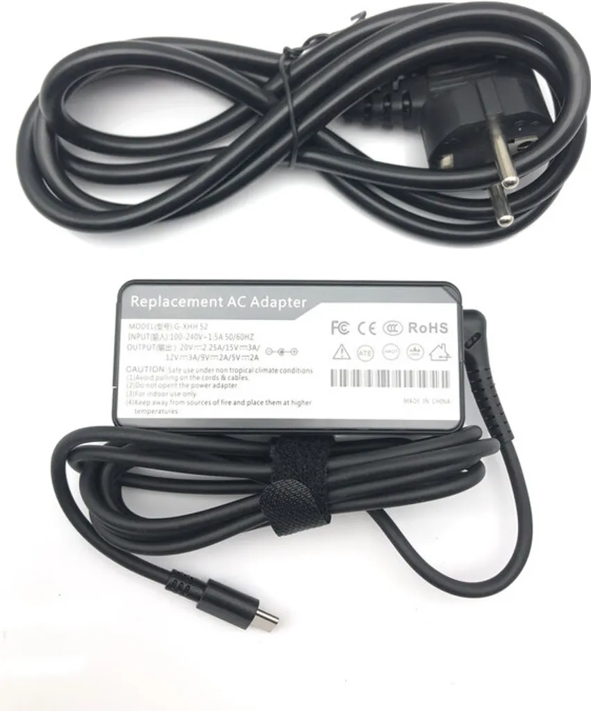 Alimentatore Laptop Lenovo 45W USB-C 4X20M26264 per Casa e Studio