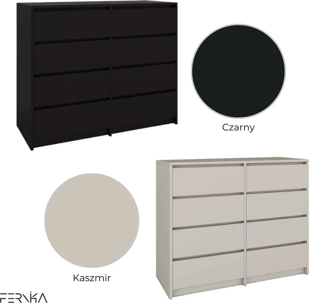 Meuble de Rangement Blanc pour Salon - Commode BDW Sideboard 120x100 - 4