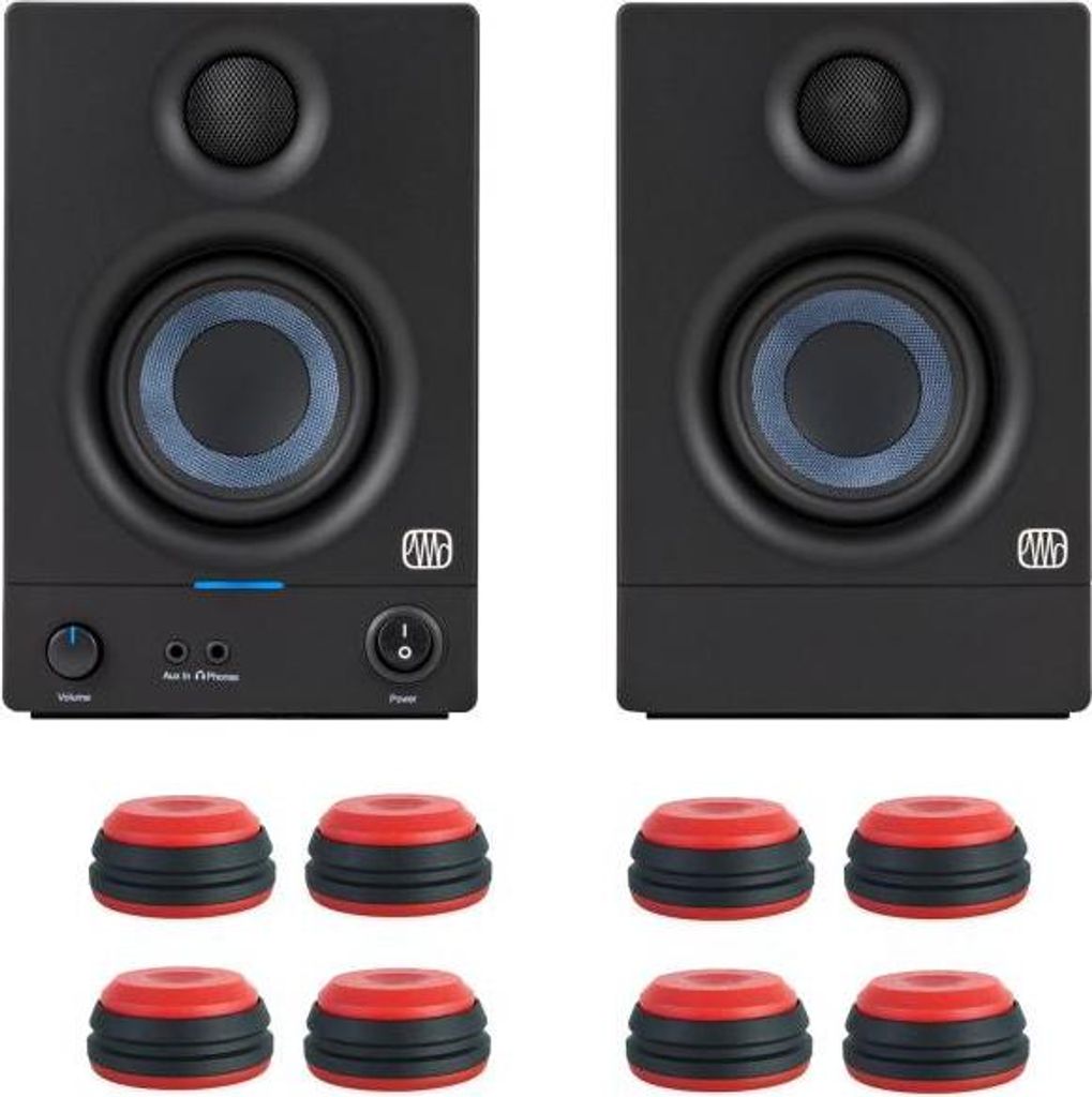 Presonus Eris 3.5 II Gen Lautsprecher mit Boxen-Füße in rot