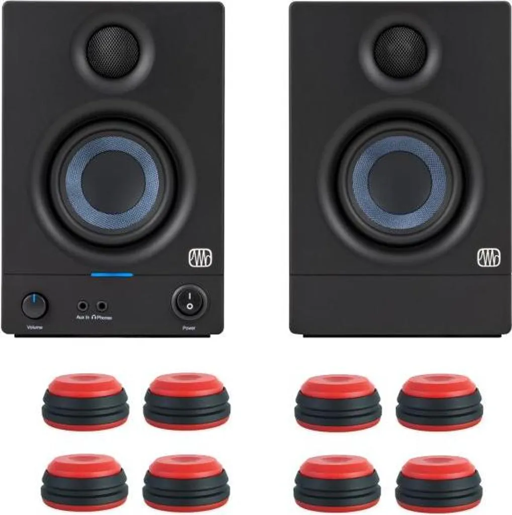 Monitor PreSonus Eris 3.5 Gen 2 Rosso: Precisione Audio e Isolamento