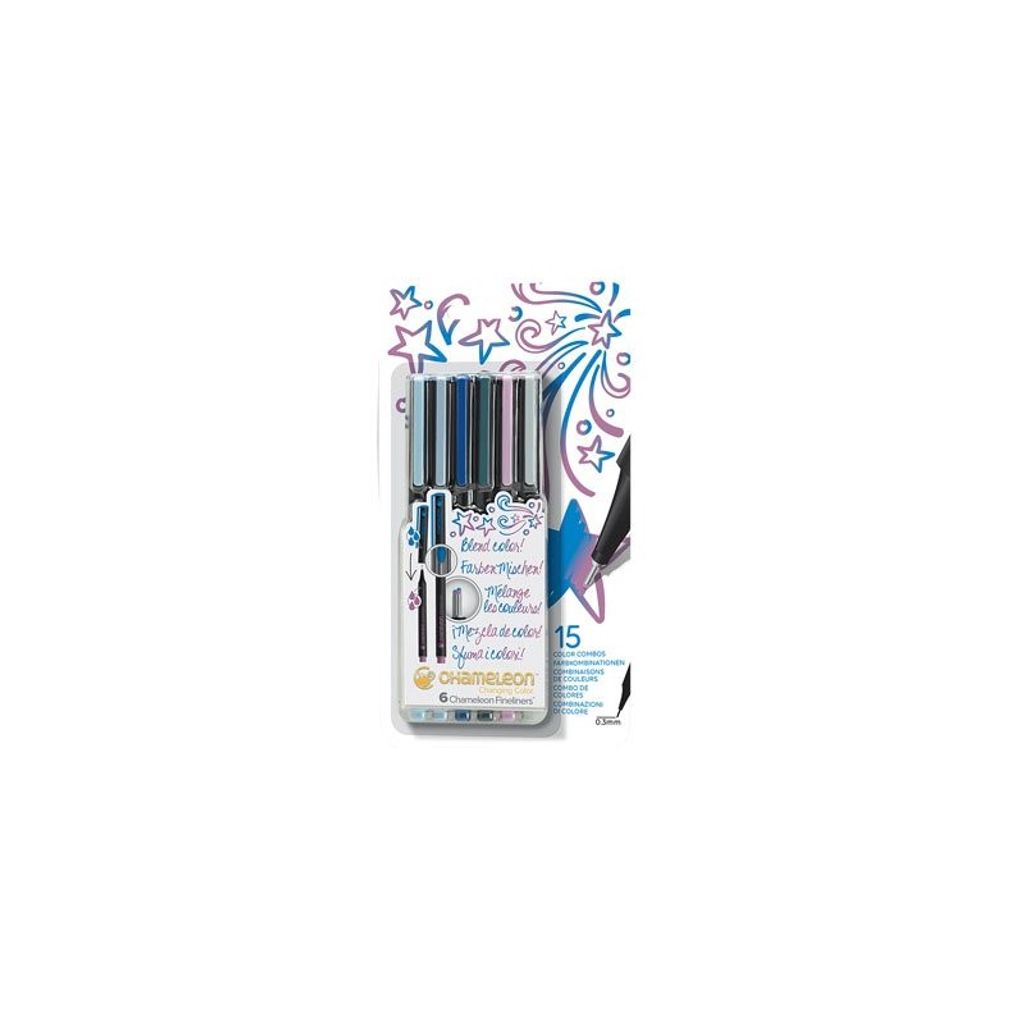 Fineliner Chameleon cooler Blister mit 6 Farben