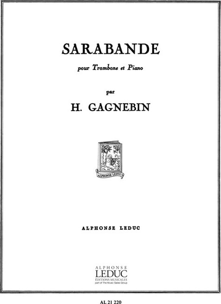 Sarabande pour trombone et piano