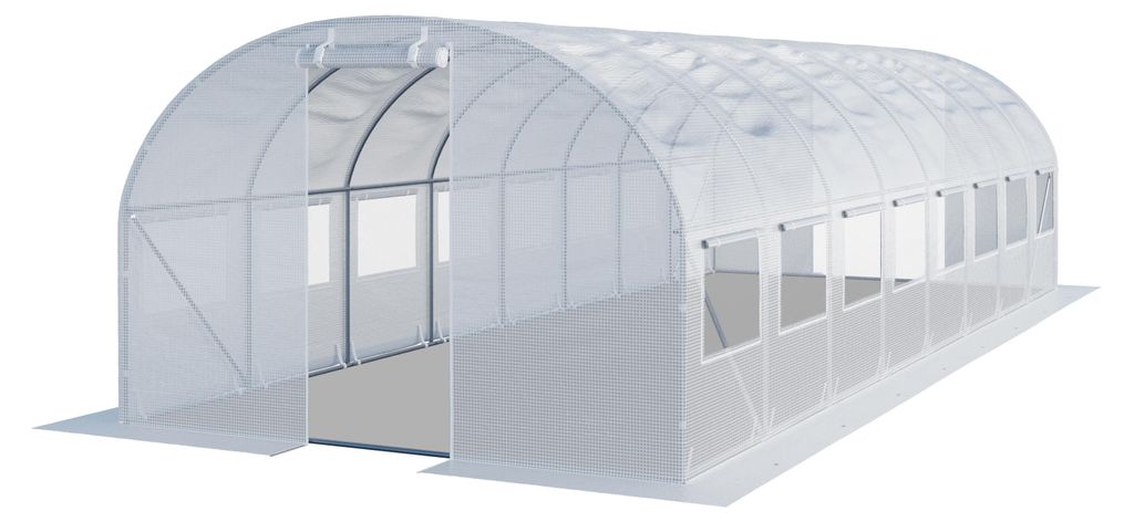 TOOLPORT Foliengewächshaus Gewächshaus 4x8m stabil & Produktbild 