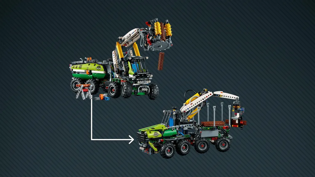 Jeu de construction motorisé Abatteuse forestière LEGO Technic 42080 - 10