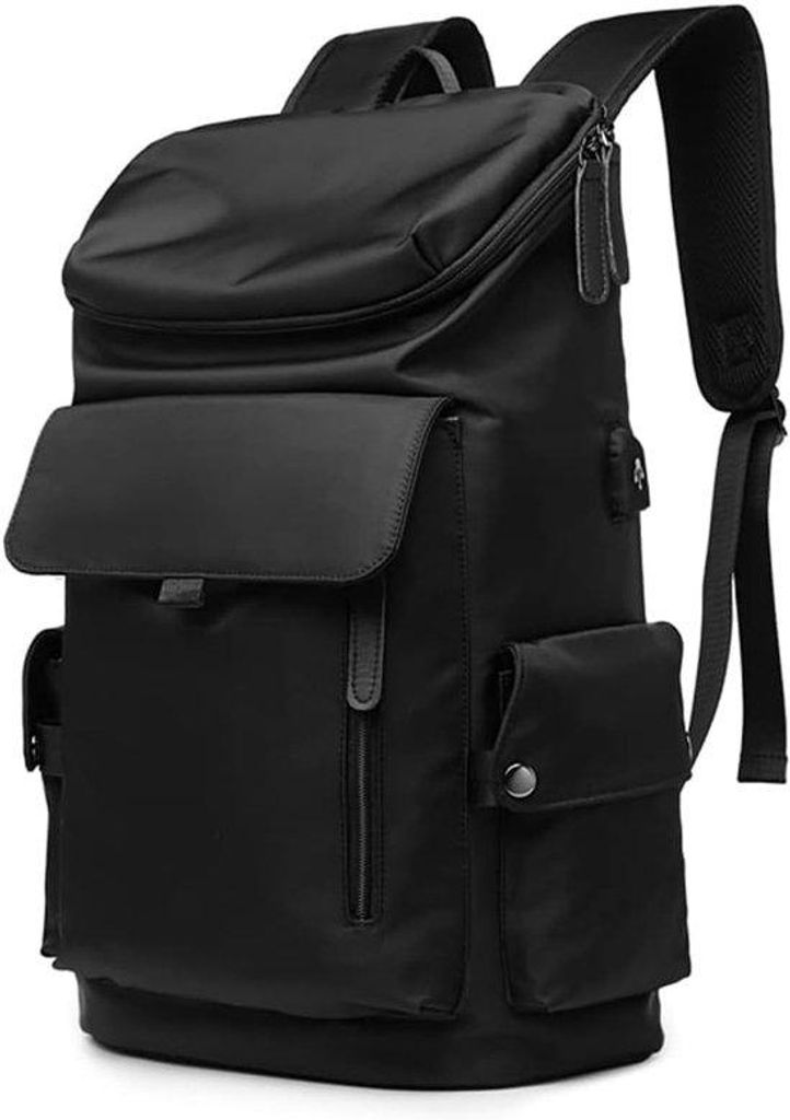 Herren-Laptop-Rucksack 17 Zoll - Slimmer leichter wasserdichter Reise-Rucksack - Anti-Diefstal großer Computer-Rucksack - Schul-Tagpack für Männ...