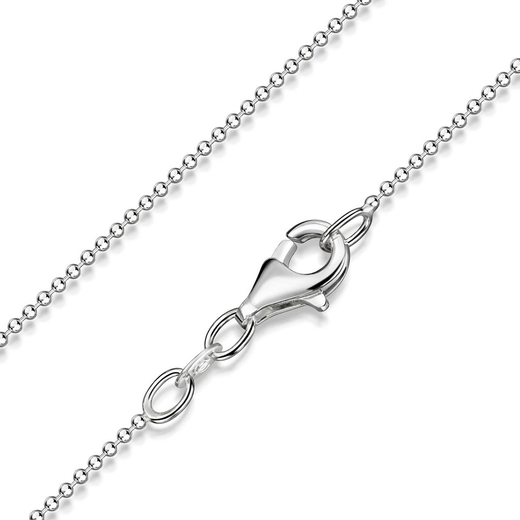 MATERIA Diamantierte Glitzer Kugelkette silber 925 Produktbild 