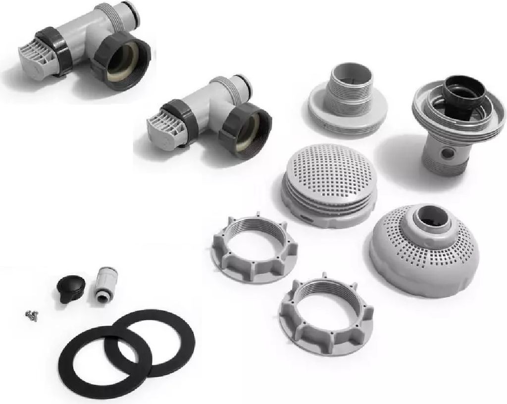 Intex Anschluss-Set Ø 38 mm, 4 bis 7,3m³/h grau Produktbild 7