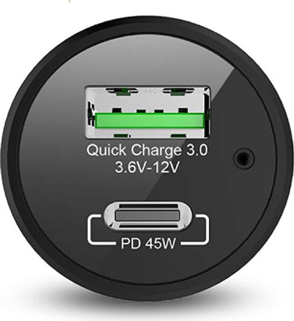 nevox PD KFZ-Ladegerät 63W USB-C/USB QC 3.0 schwarz