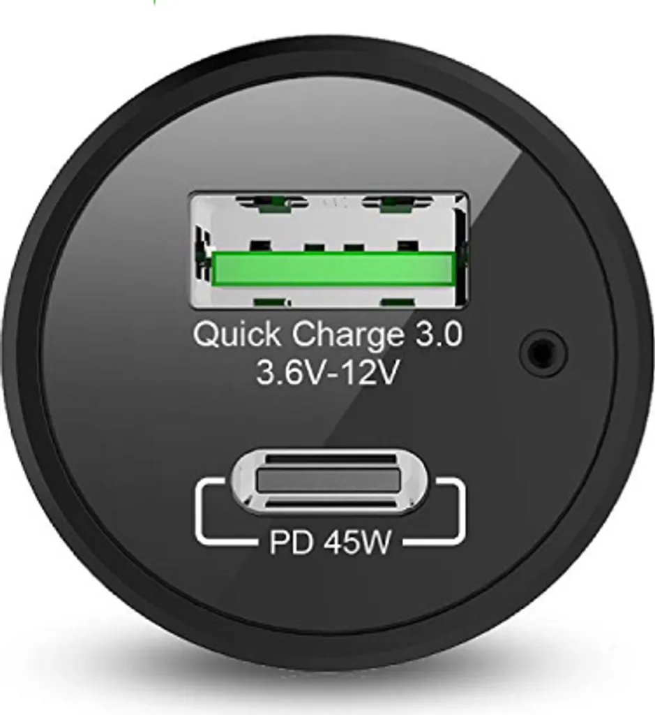Chargeur Voiture nevox USB PD Type C et QC 3.0 Noir - Puissance 63W