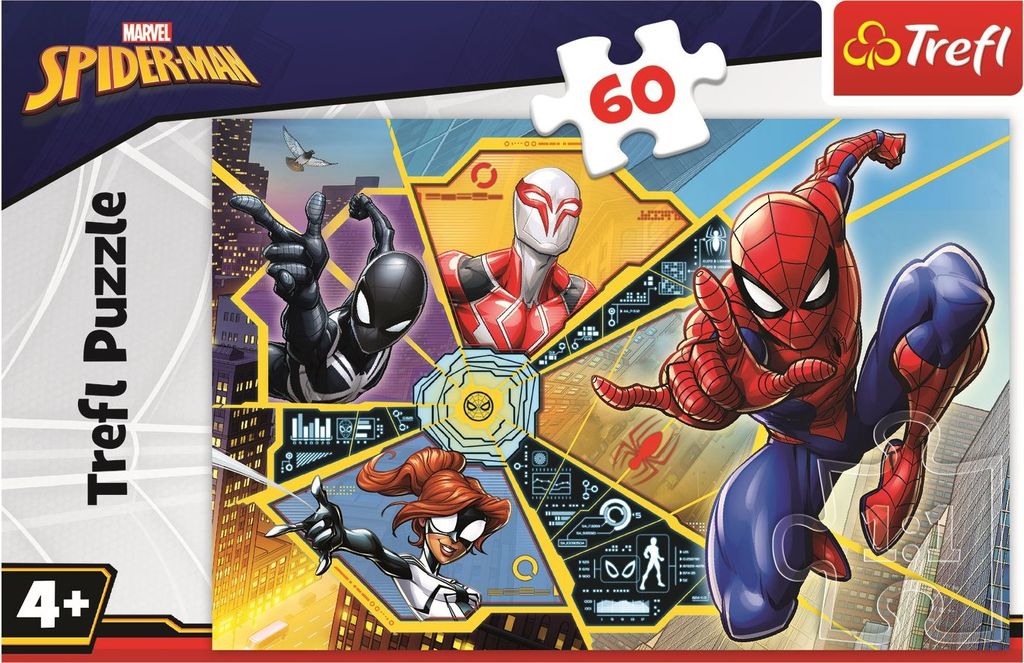 TREFL Puzzle Spiderman: Im Netz 60 Teile Produktbild 