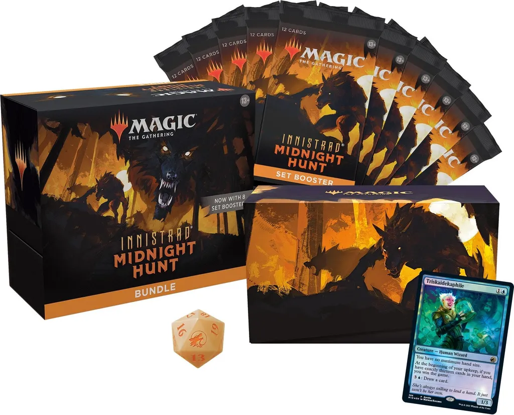 Magic The Gathering Innistrad Midnight Hunt Bundle Fat Pack - MTG - 9
