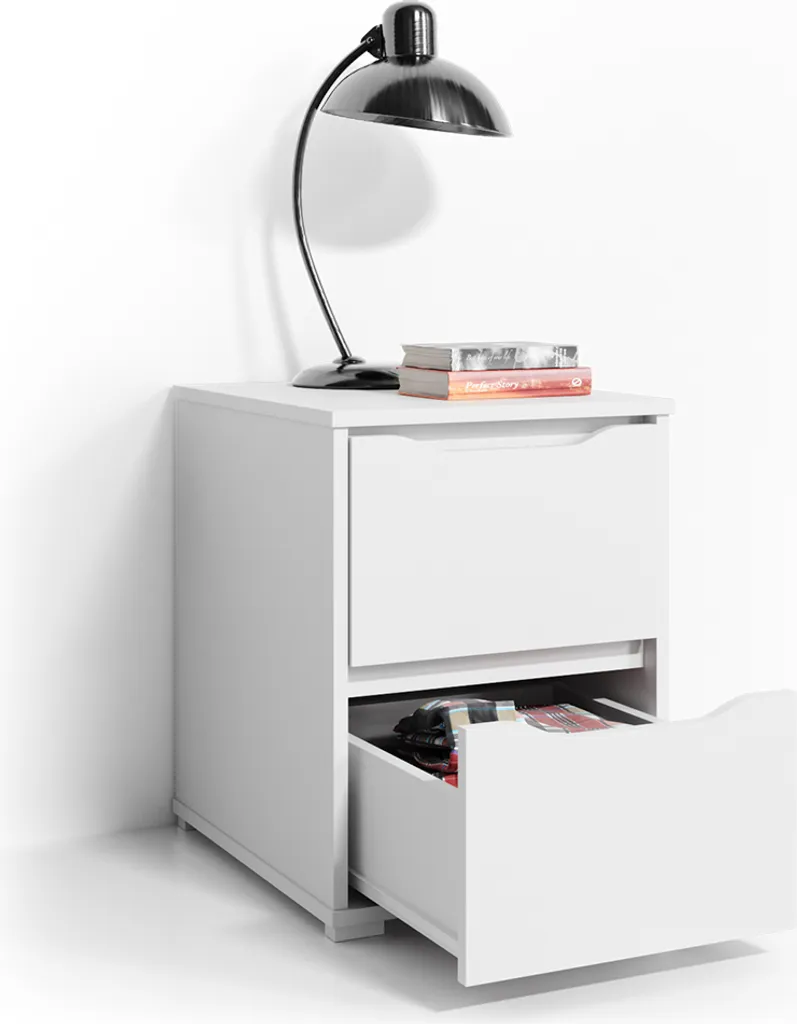 Commode compacte Vicco Ruben Blanche 40cm style moderne et épuré - 7