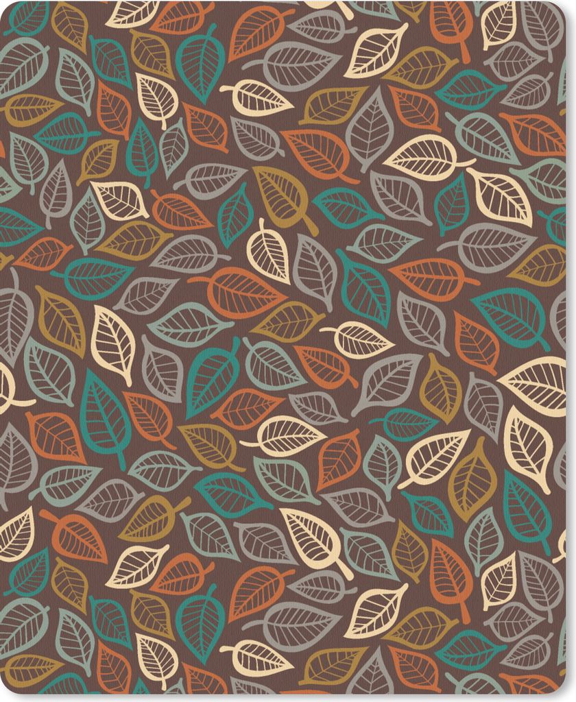 MuchoWow Mauspad Mousepad Blätter - Natur - Herbst - böhmisch 30x40 cm - Mousepads - Maus Mat - Pad - Mausunterlage - Mausmatten