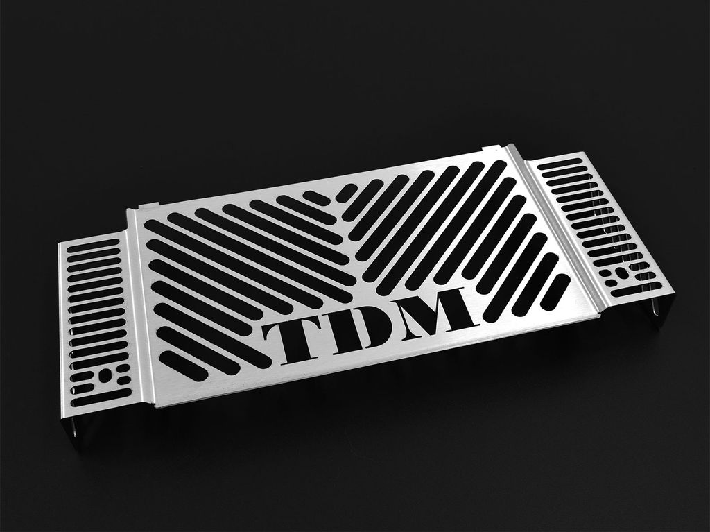 ZIEGER Kühlerabdeckung kompatibel mit Yamaha TDM 900 Design Logo silber