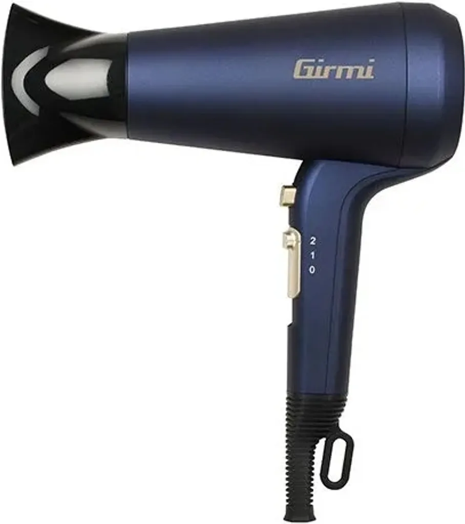 Asciugacapelli Girmi PH22 2100W Blu - Phon Potente per Piega Professionale