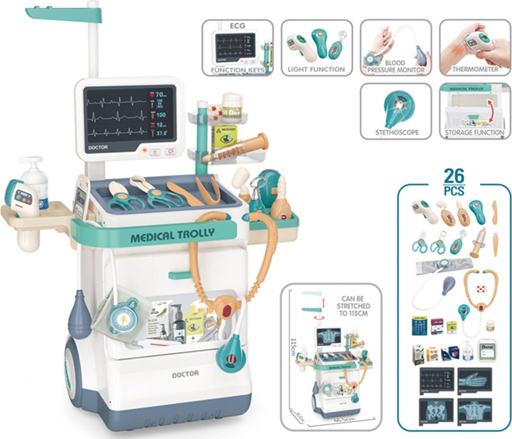 360Home Kindersimulation  Arzt Spielzeug mit Lichtern Produktbild 