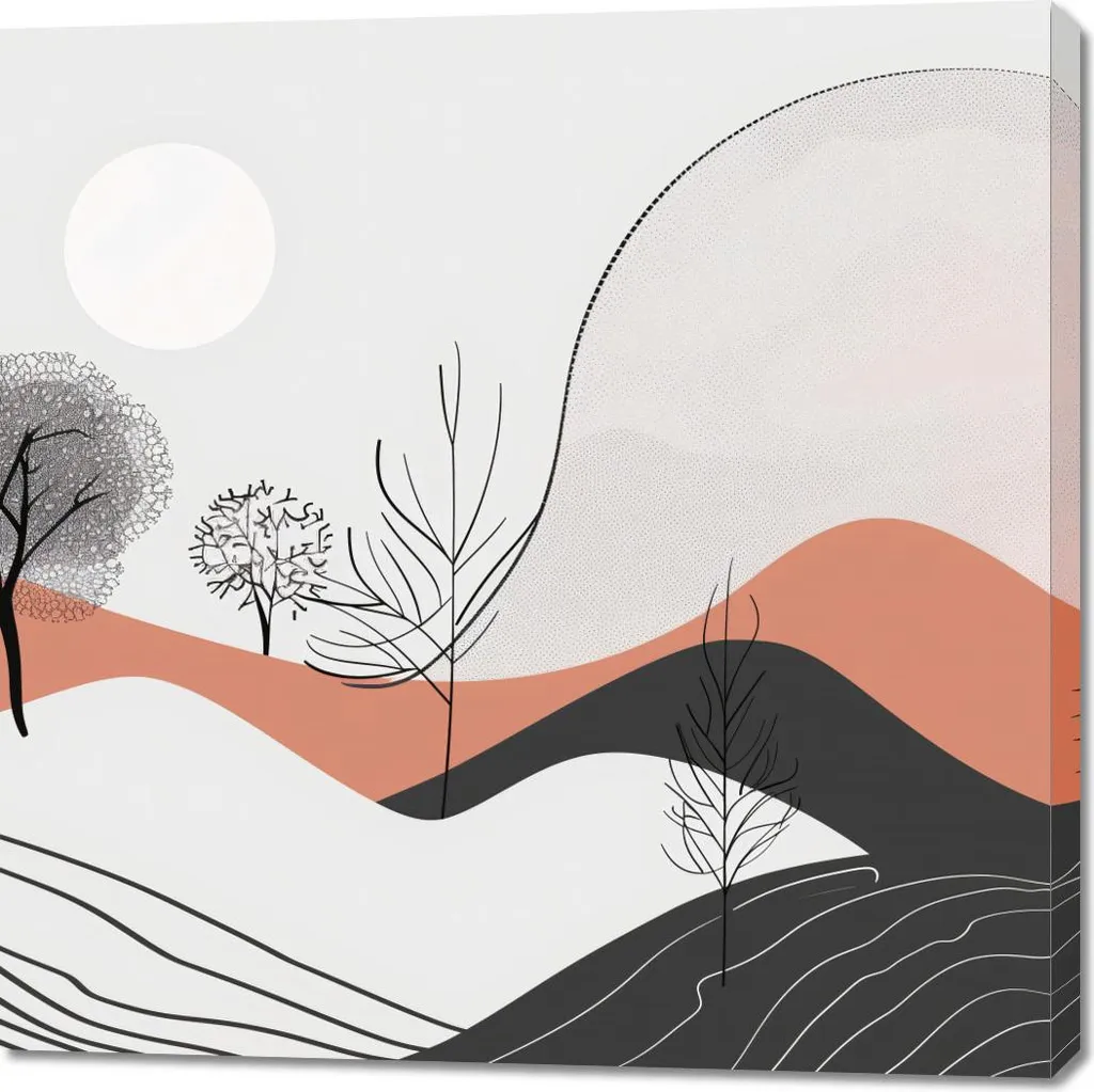 Quadro Astratto 100x100 Mezz'ombra della vista - Design Moderno Luxury