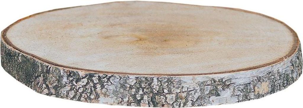 Birkenholzscheiben rund 100% Natur 18-30 cm ø Produktbild 