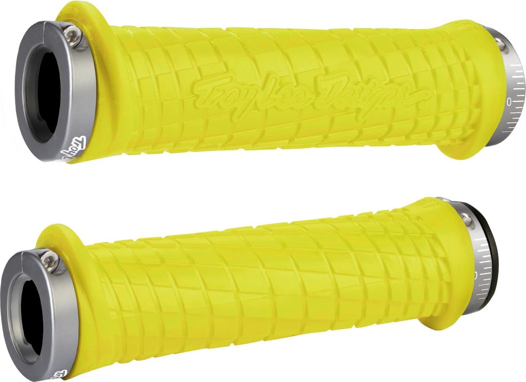 Odi Grips Troy Lee Designs Signature Series Lock-On, Griffe, Grau, Gelb