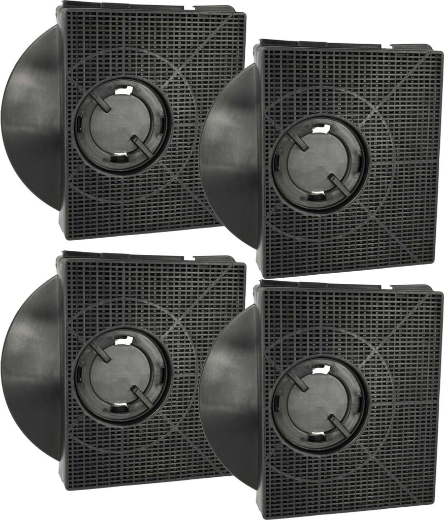 vhbw 4x Aktivkohlefilter Ersatz für IKEA Type 160 für Dunstabzugshaube - 21,3 x 20,7 x 4,1 cm