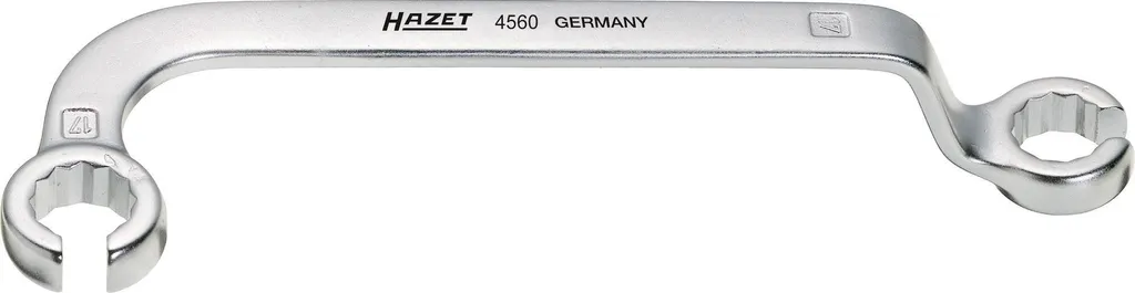 Clé 17 mm pour démontage tuyaux d'injection HAZET 4560 profil 12 pans