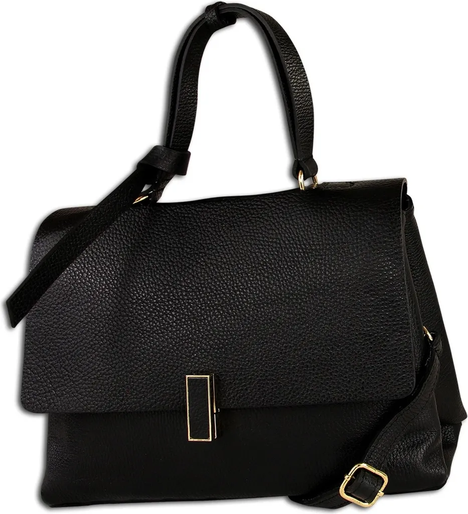 Toscanto Sac à Main Noir en Cuir Véritable OTT153US pour Femme Chic