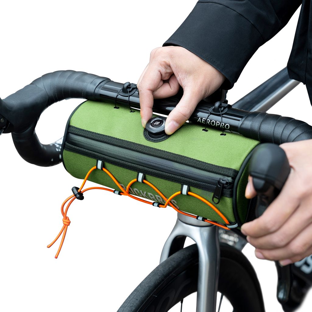 ROCKBROS Road-to-Sky Fahrrad Lenkertasche, Vordertasche, ca. 1,5L, Wasserabweisend, Grün