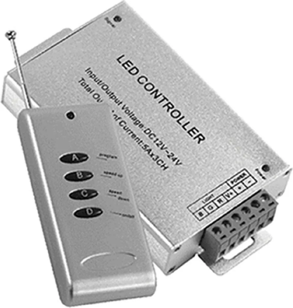 Dimmer Controller LED RGB 12V 180W Telecomando IR per Design Interni
