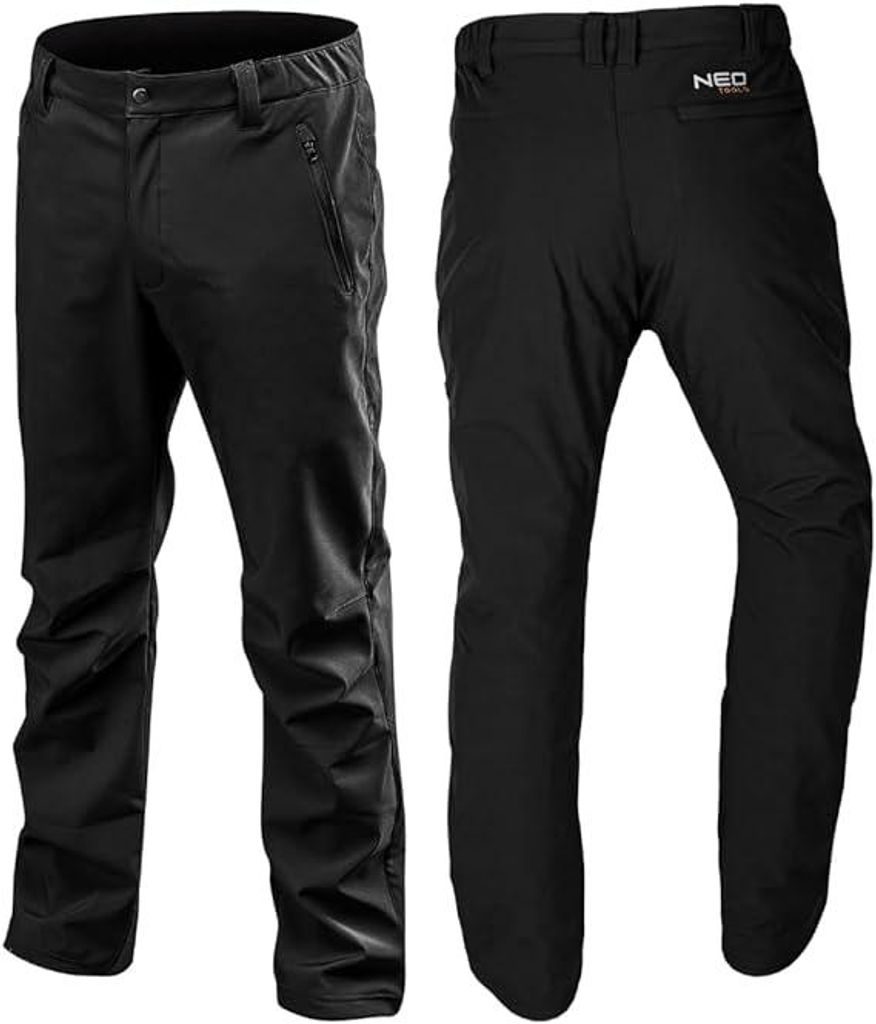 NEO TOOLS Schutzhose softshell wind- und wasserdicht - Arbeitshose Sicherheitshose Hose Schutzhose - Größe: L