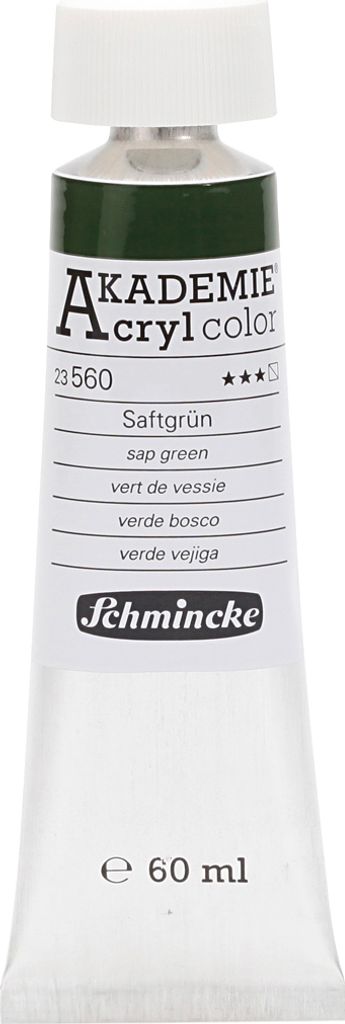 Schmincke 60ml AKADEMIE Acryl Saftgruen Acryl 23 560 011 Produktbild 