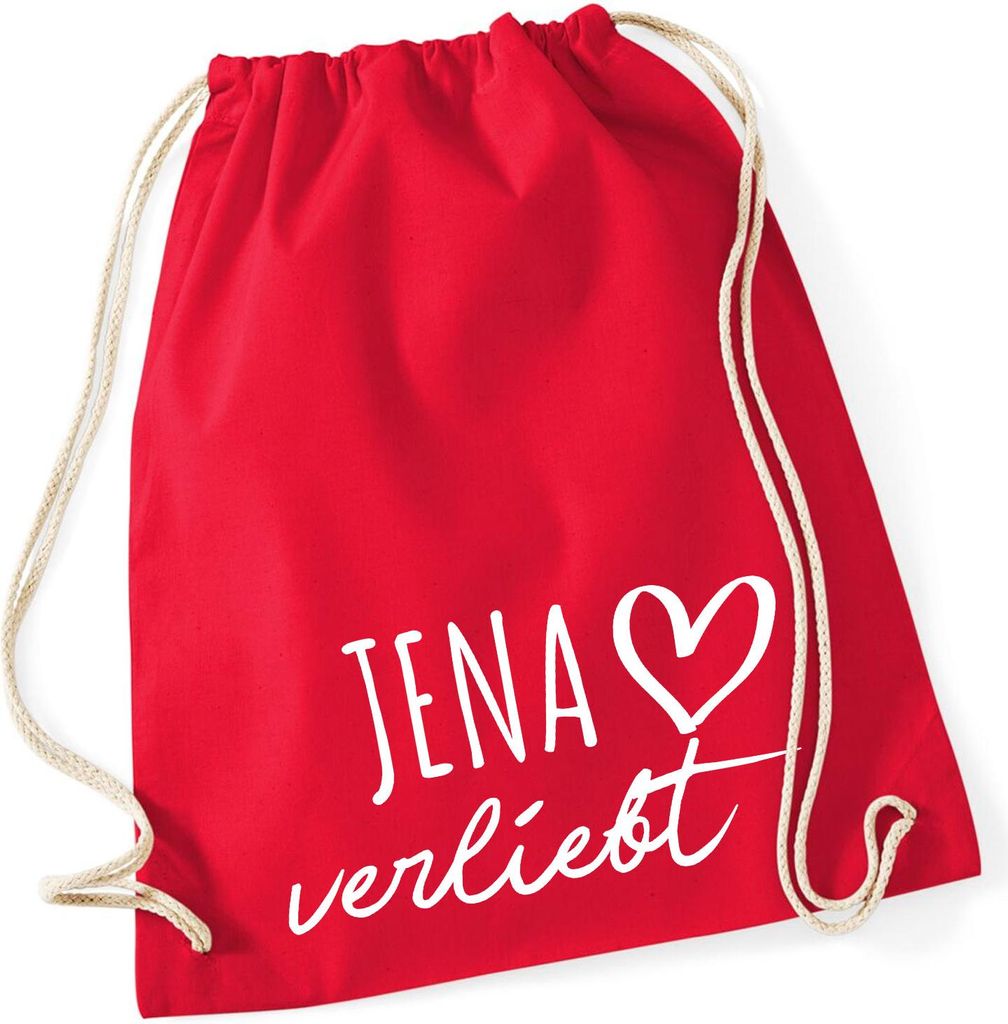 Huuraa Turnbeutel Jena verliebt 12 Liter Classic Red Produktbild 