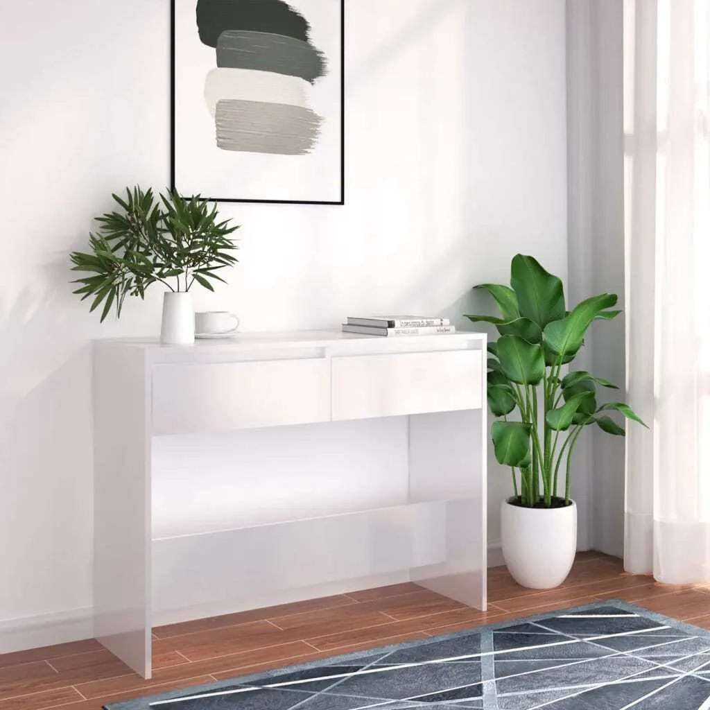 Consolle Minimal Bianca 100x35 | Mobile Design Living Moderno