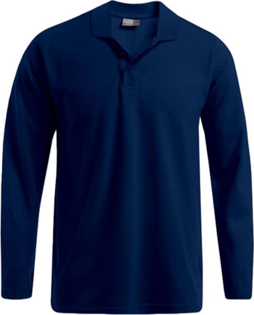 Promodoro 4600 | Herren Langarm-Polo Heavy Polo Longsleeve - Farbe: Navy - Größe: 3XL